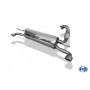 Silent rear duplex stainless steel 1x86x54mm type 32 for SMART FORTWO TYPE 453