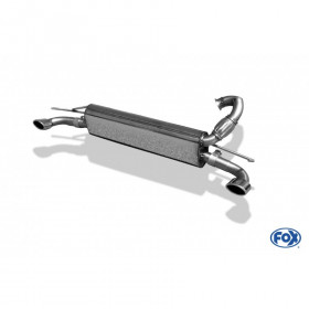 Silencieux arrière duplex inox 1x86x54mm type 32 pour SMART FORFOUR TYPE 453