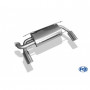 Silent rear duplex stainless steel 1x100mm type 16 for SUBARU BRZ