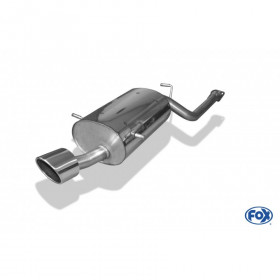 Silent stainless steel rear 1x129x106mm type 32 for SUBARU FORESTER TYPE SG