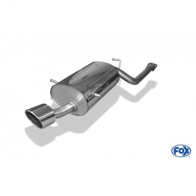 Silencieux arrière inox 1x129x106mm type 32 pour SUBARU FORESTER TYPE SG