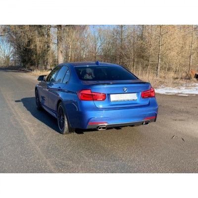 Silencieux arrière duplex inox 1x145x65mm type 59 avec valves pour BMW 330i XDRIVE TYPE F30/31