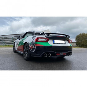 Silencieux arrière duplex inox 2x100mm type 25 pour FIAT 124 SPIDER ABARTH