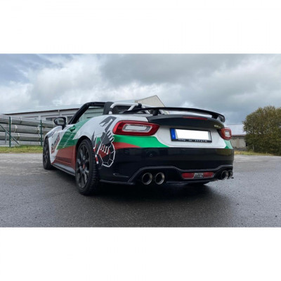 Silent rear duplex stainless steel 2x100mm type 25 for FIAT 124 SPIDER ABARTH