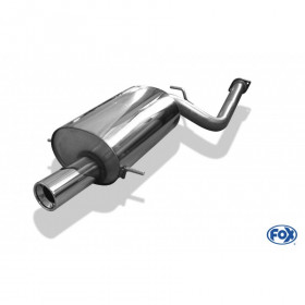 Silent stainless steel rear 1x90mm type 13 for SUBARU IMPREZA TYPE GD/GG