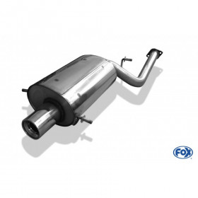 Silent stainless steel 1x100mm type 13 for SUBARU IMPREZA TYPE GD/GG FACELIFT