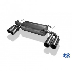 Silencieux arrière duplex inox 2x100mm type 12 pour SUBARU IMPREZA WRX TYPE GR (4WD)