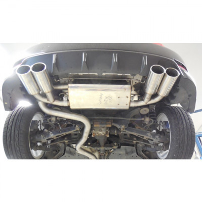 Silencieux arrière duplex inox 2x100mm type 16 pour SUBARU IMPREZA TYPE GHD (hayon)