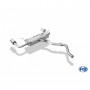 Silent rear duplex stainless steel 1x100mm type 16 for SUBARU IMPREZA TYPE GT7 (AWD)