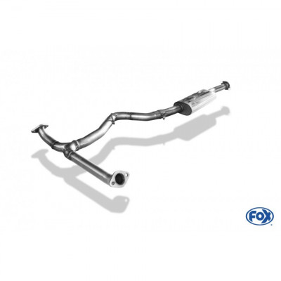 Silencieux avant inox pour SUBARU IMPREZA WRX TYPE GJ (4WD)