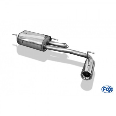 Silent stainless steel rear 1x90mm type 13 for SUBARU JUSTY II