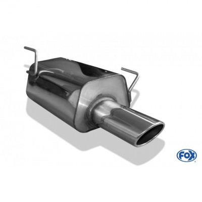 Silent stainless steel rear 1x115x85mm type 44 for SUBARU LEGACY KOMBI TYPE BR