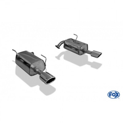 Silent rear duplex stainless steel 1x11x85mm type 44 for SUBARU LEVORG