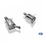 Silencieux arrière duplex inox 1x11x85mm type 44 pour SUBARU LEVORG
