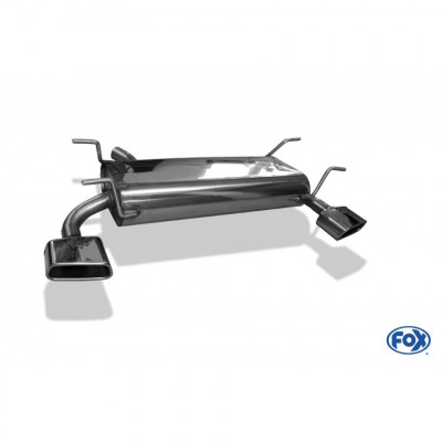 Silencieux arrière duplex inox 1x145x65mm type 59 pour SUBARU XV TYPE G4