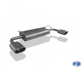 Silencieux arrière duplex inox 1x160x80mm type 52 pour SUZUKI GRAND VITARA TYPE JT