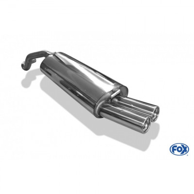 Silent stainless steel rear 2x76mm type 13 for VOLKSWAGEN NEW BEETLE TYPE 1C/9C