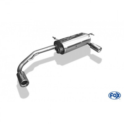 Silent rear duplex stainless steel 1x80mm type 13 for SUZUKI JIMNY