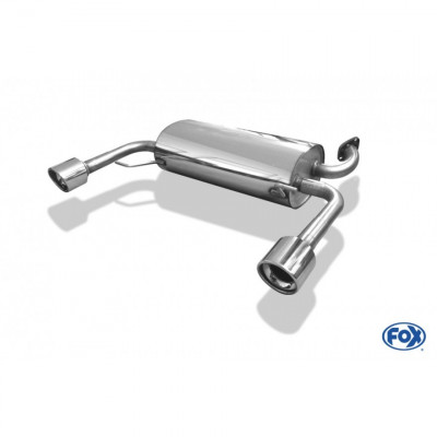 Silent rear duplex stainless steel 1x100mm type 17 for SUZUKI SWIFT SPORT III TYPE SG