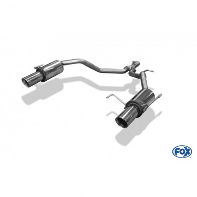 Silent rear duplex stainless steel 1x90mm type 25 for SUZUKI SWIFT IV 4x4