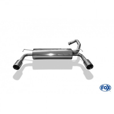 Silent rear duplex stainless steel 1x90mm type 25 for SUZUKI SX4 4x4
