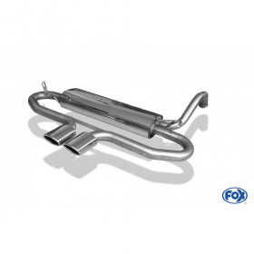 2x86x54mm stainless steel silent for TOYOTA AYGO