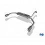 Silent rear duplex stainless steel 1x90mm type 13 for TOYOTA AYGO