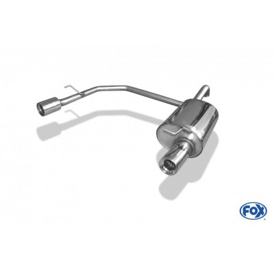 Silencieux arrière duplex inox 1x100mm type 13 pour TOYOTA COROLLA TS KOMPRESSOR TYPE E12