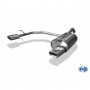 Silencieux arrière duplex inox 1x135x80mm type 53 pour TOYOTA COROLLA TS KOMPRESSOR TYPE E12