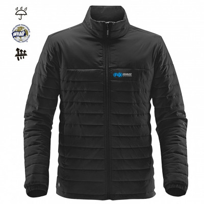 Black fox thermo jacket with blue/white logo