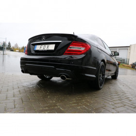 Silent rear duplex stainless steel 1x115x85mm type 32 for MERCEDES CLASSE C TYPE W204/S204 FOR PACK AMG