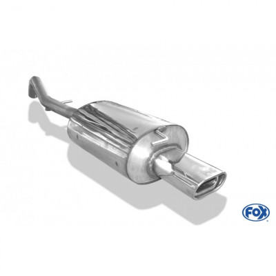 Silencieux arrière inox 1x135x80mm type 53 pour TOYOTA COROLLA COMBI TYPE E12