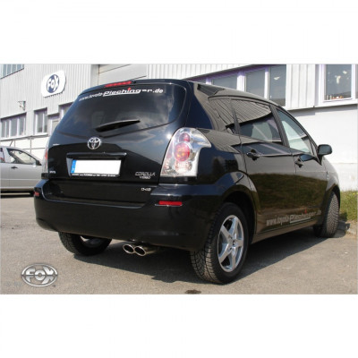 Silent stainless steel rear 2x106x71mm type 32 for TOYOTA COROLLA VERSO TYPE R1