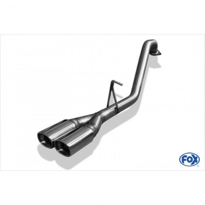 2x93x79mm type 71 stainless car exhaust system for TOYOTA HILUX III KUN25 DOUBLE CAP