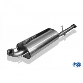 Stainless intermediate silencer for TOYOTA HILUX III KUN25 DOUBLE CAP