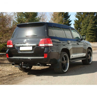 Silent rear duplex stainless steel 1x140x90mm type 44 for TOYOTA LAND CRUISER TYPE J20