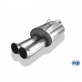 Silencieux arrière inox 2x90mm type 18 pour TOYOTA PASEO TYPE L5