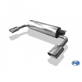 Silent rear duplex stainless steel 1x135x80mm type 53 for TOYOTA RAV 4 II (5 doors)