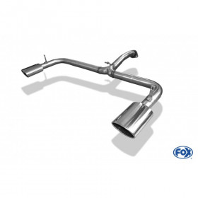 1x140x90mm type 32 duplex exhaust system for TOYOTA RAV 4 III