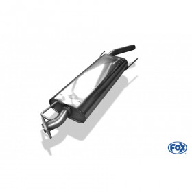 Stainless intermediate silencer for TOYOTA RAV 4 III