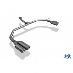 2x80mm type 17 stainless steel exhaust system for TOYOTA RAV 4 IV