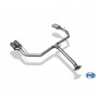 2x80mm type 17 stainless steel exhaust system for TOYOTA RAV 4 IV