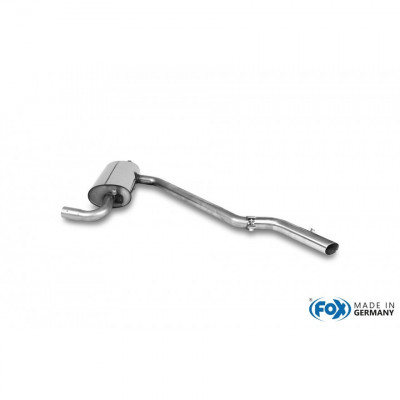 Silencieux arrière inox 1x55mm type 10 pour TRABANT BERLINE/KOMBI