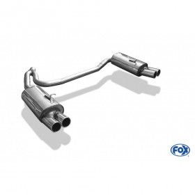 Silencieux arrière duplex inox 2x80mm type 12 pour VOLVO C70 I (COUPE/CABRIOLET)