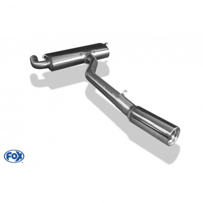 1x80mm 13 stainless steel rear silencer for TRABANT K-BELWAGEN