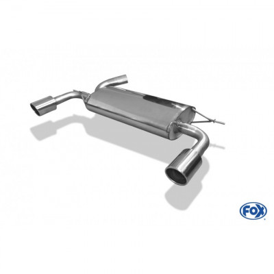 Silencieux arrière duplex inox 1x100mm type 16 pour VOLVO XC60