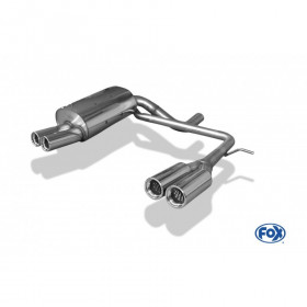 Silencieux arrière duplex inox 2x76mm type 13 pour VOLVO XC90 (Facelift)