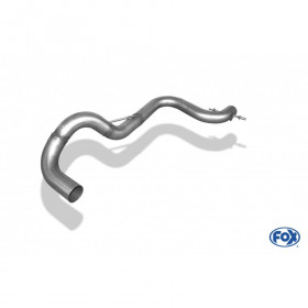 Silencieux arrière duplex inox 1x135x80mm type 53 pour VOLSWAGEN BEETLE TYPE 1C/9C/1Y