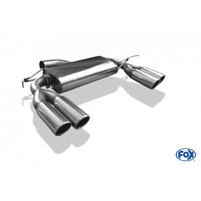 Silencieux arrière duplex inox 2x90mm type 16 pour VOLKSWAGEN BEETLE TYPE 16/5C (coupé/cabriolet)