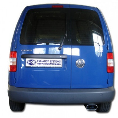 Silencieux arrière inox 1x160x80mm type 53 pour VOLKSWAGEN CADDY III